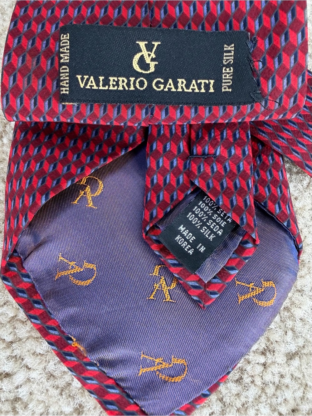 Valerio Garati 100% Silk Tie